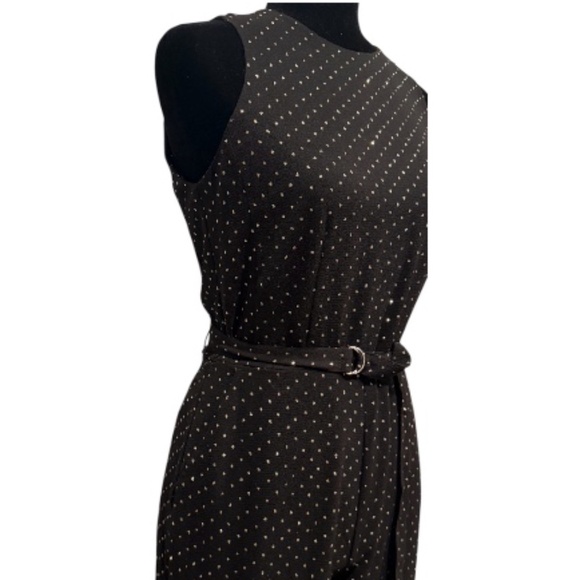 ⭐ Michael Kors Black Belted Sleeveless Jumpsuit – Size Medium - Picture 5 of 6
